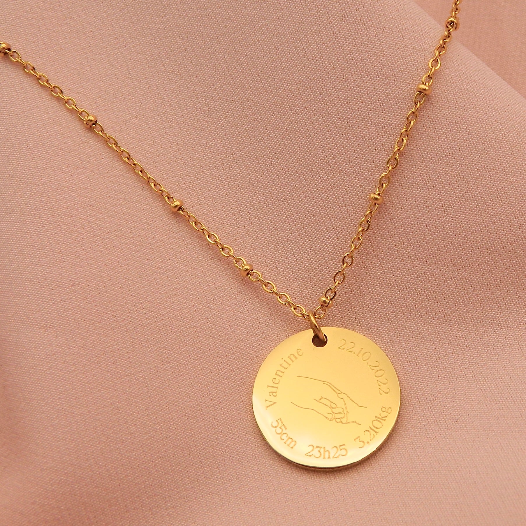 GRAVURE COLLIER - NAISSANCE