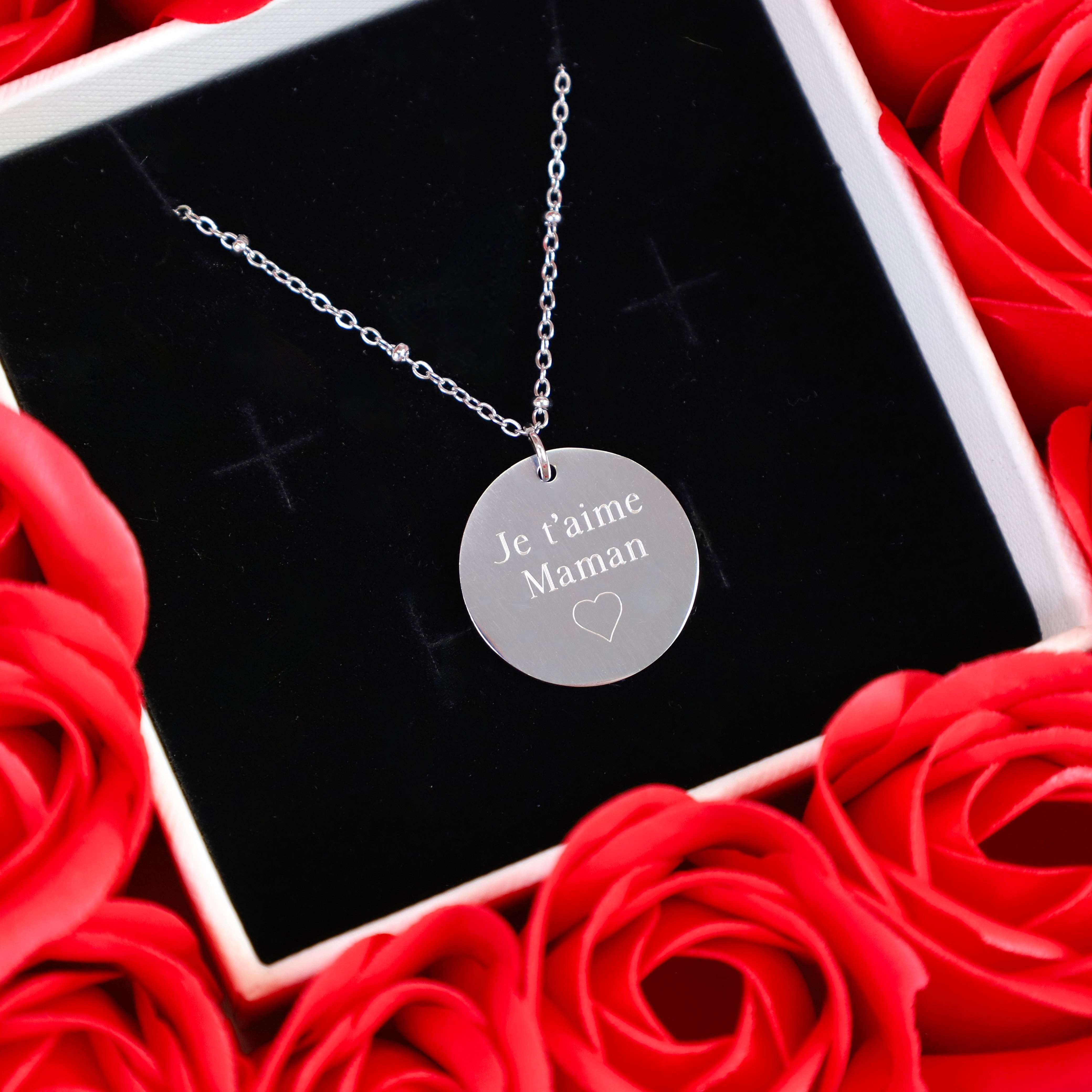 COFFRET + COLLIER GRAVURE FÊTE DES MÈRES - Édition Limitée 2025