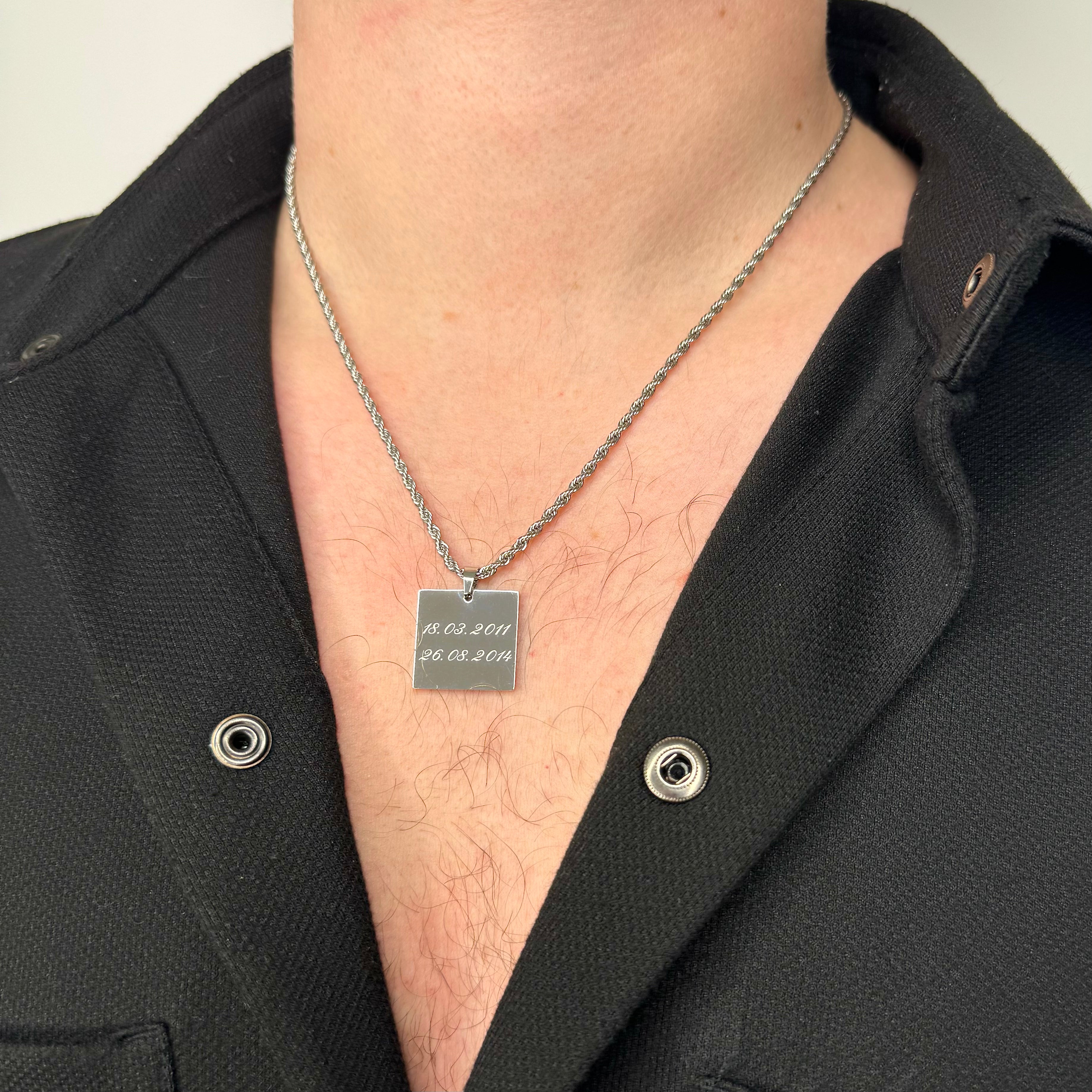 GRAVURE COLLIER HOMME - SWANN
