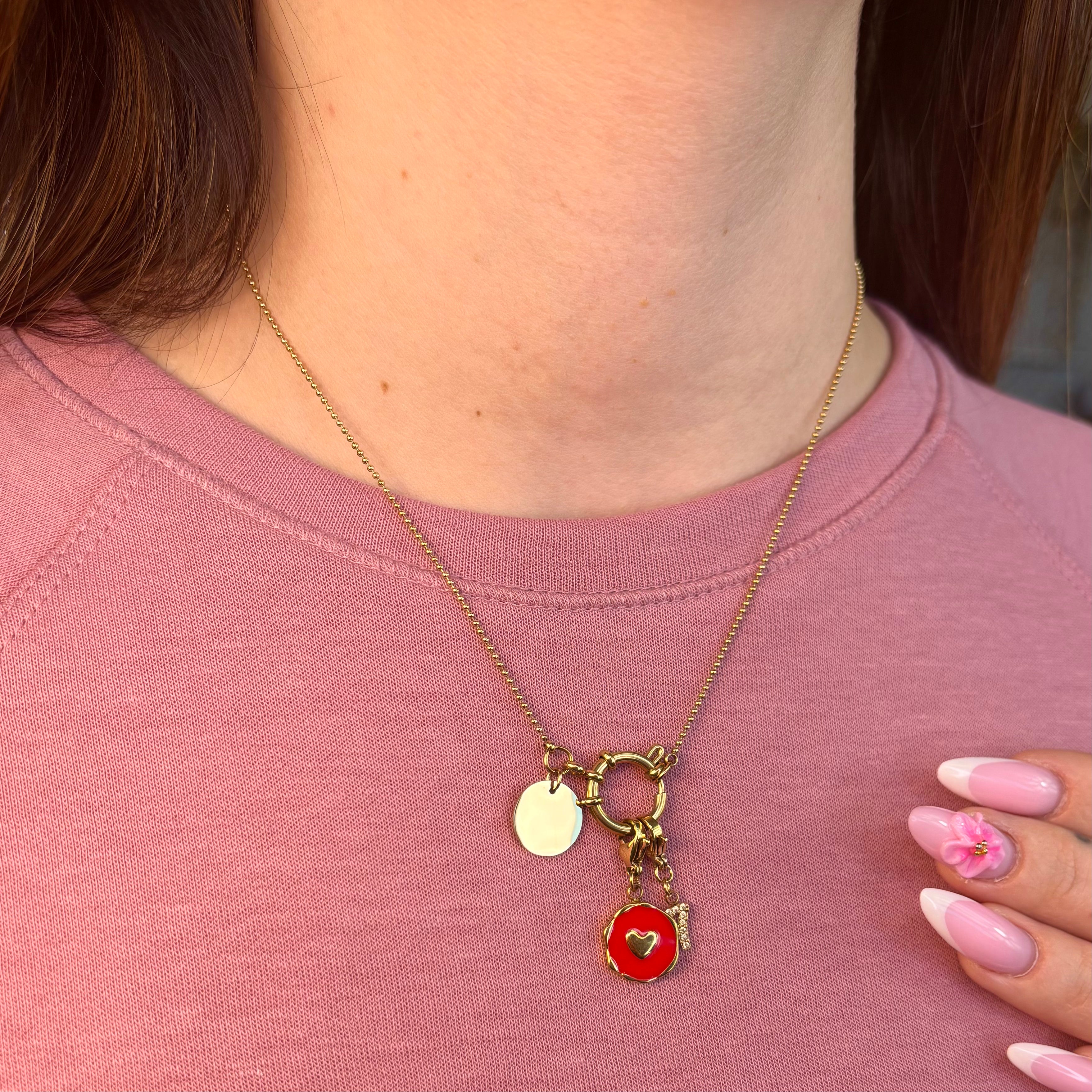 COLLIER - SARAH CHARMS & GRAVURE