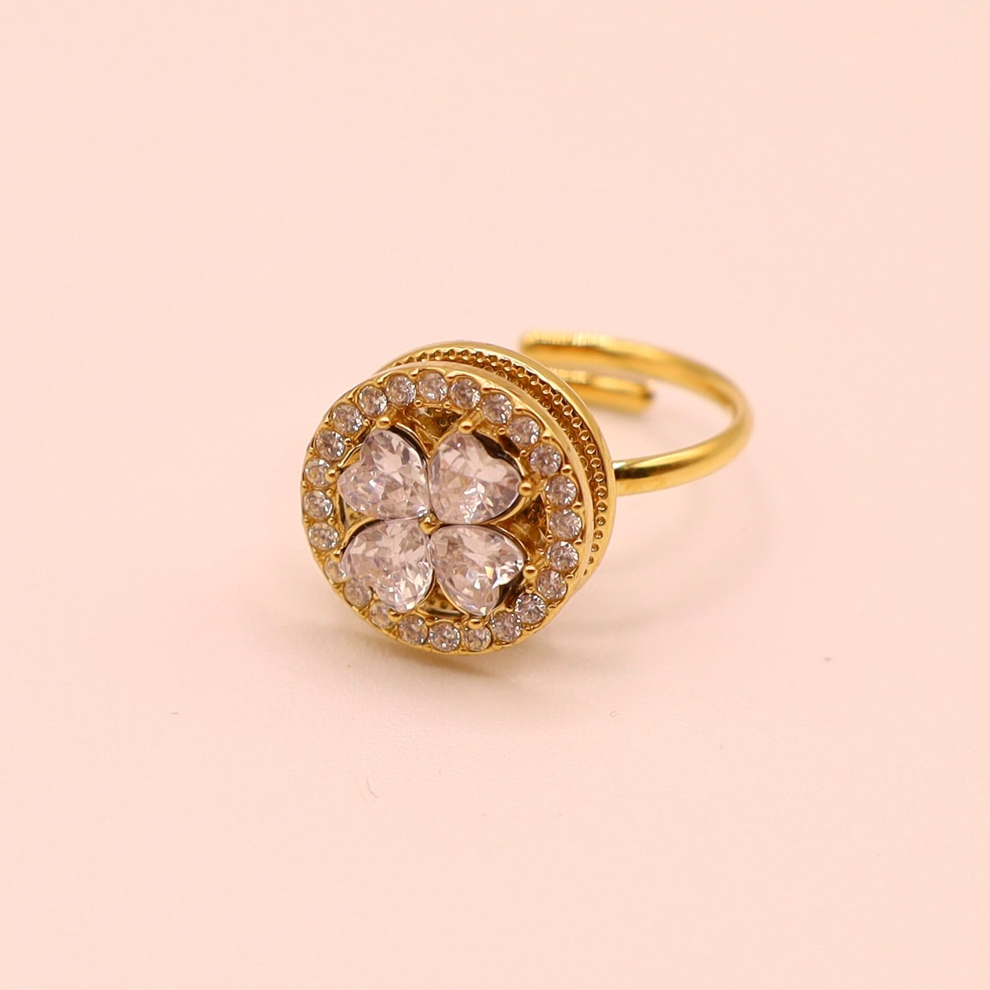 BAGUE ANTI-STRESS - TREFLE ROND