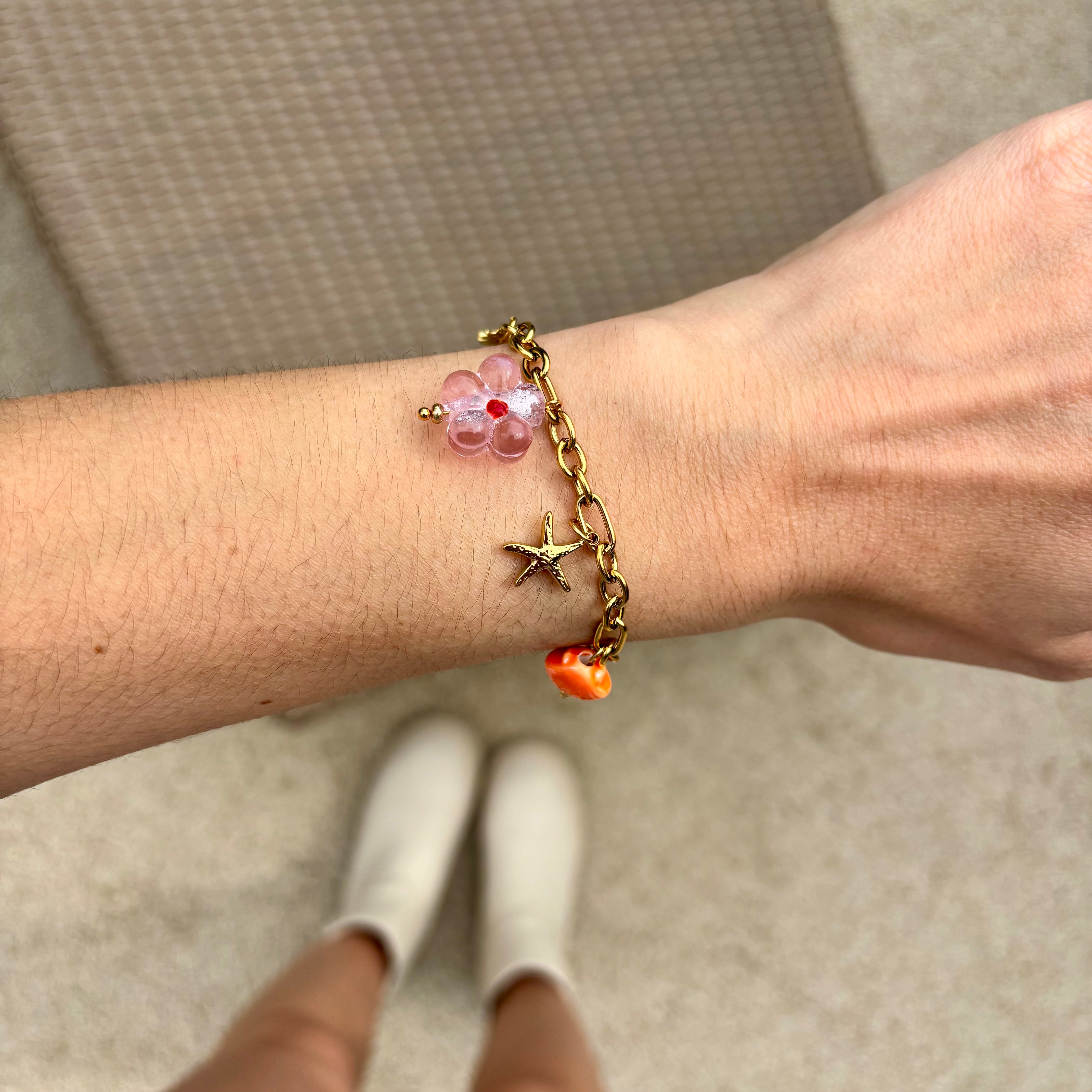 BRACELET - CLAUDIA ROSE & ORANGE