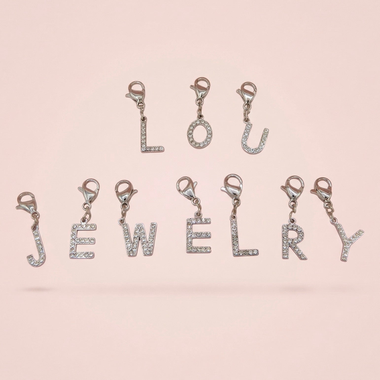 CHARMS LETTRES STRASS