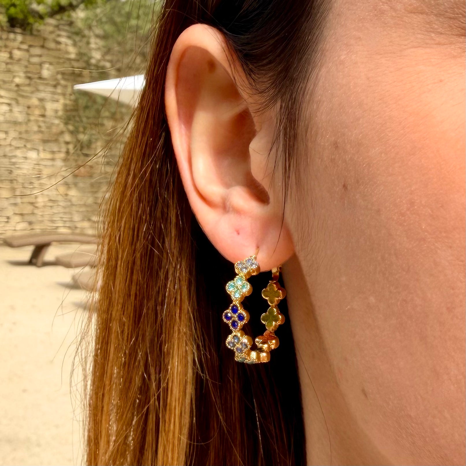 BOUCLES - ERIKA CREOLES BLEU