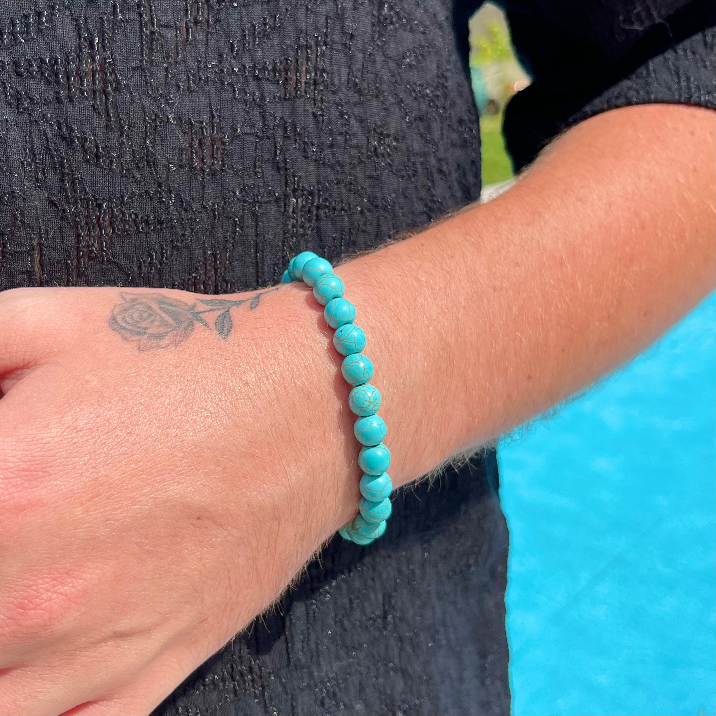 BRACELET HOMME - PIERRE TURQUOISE